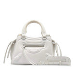 Balenciaga Mini Embossed Motocross Neo Classic City Handbag interior view