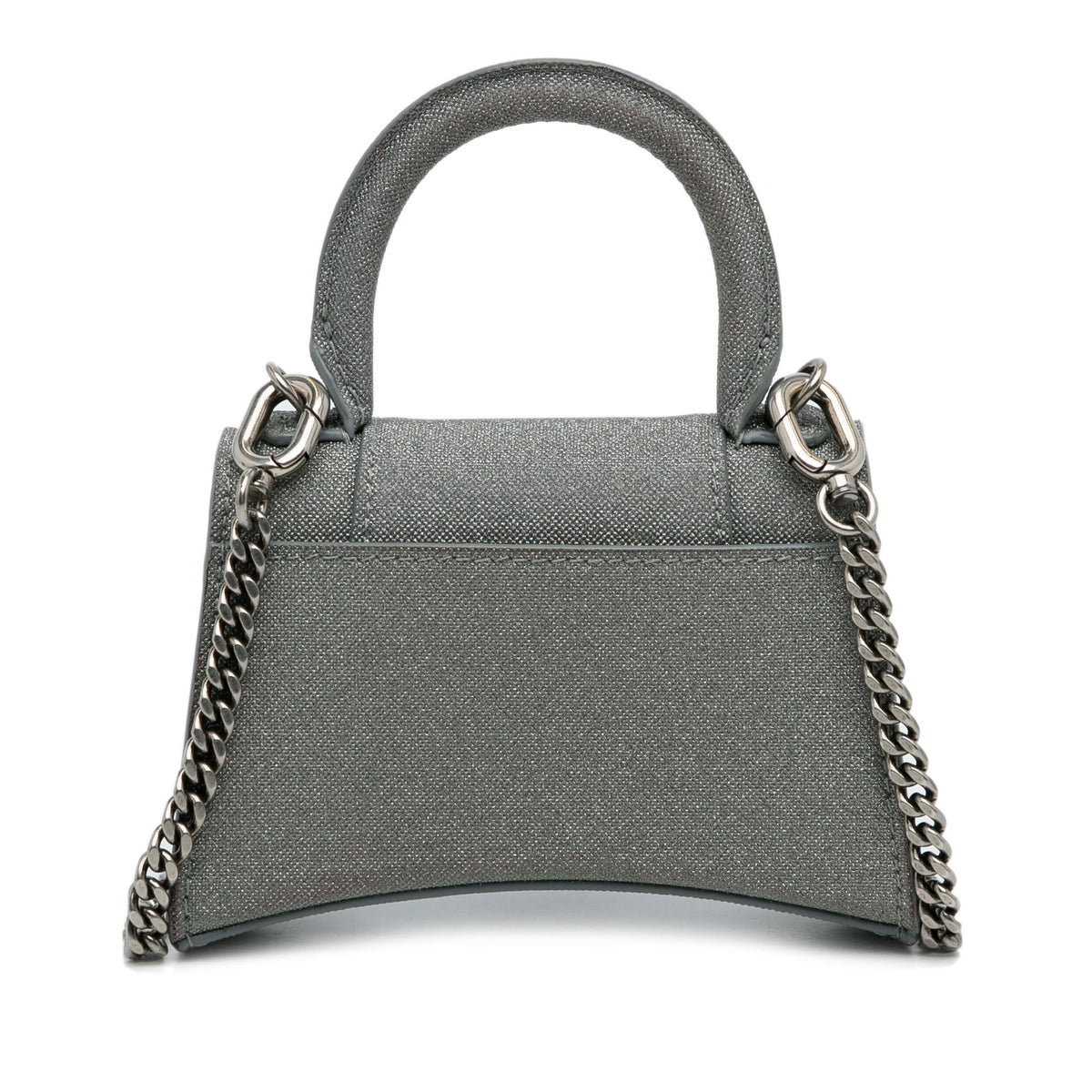 Balenciaga Mini Glitter Hourglass Satchel | Authentic Pre-Owned angle view