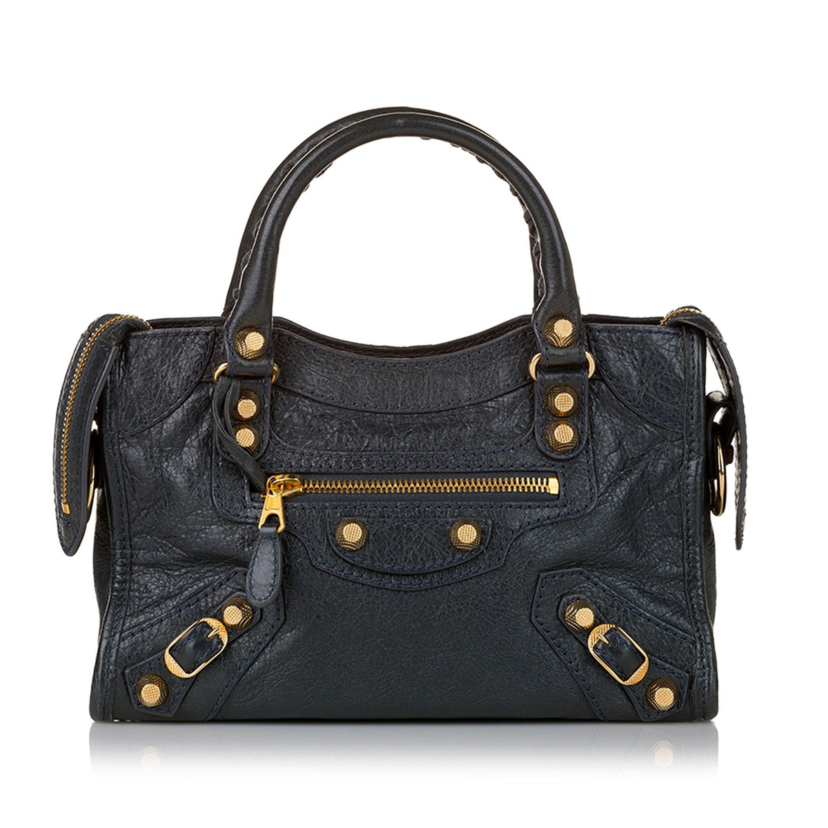 Balenciaga Mini Motocross City Giant 21 Leather Satchel