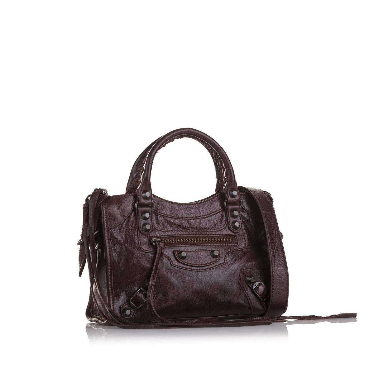 Balenciaga Mini Motocross Classic City Handbag | Authentic Pre-Owned side view