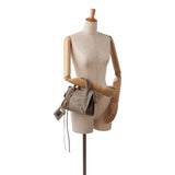 Balenciaga Mini Motocross Classic Metallic Edge City Handbag interior view