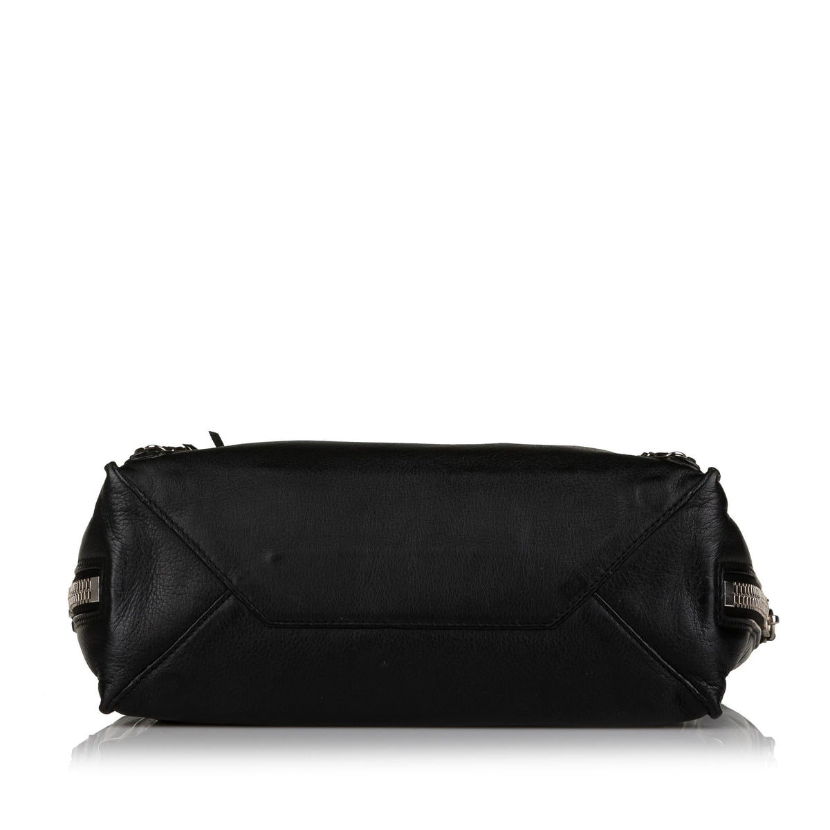 Balenciaga Mini Papier A6 Leather Zip-Around Handbag back view