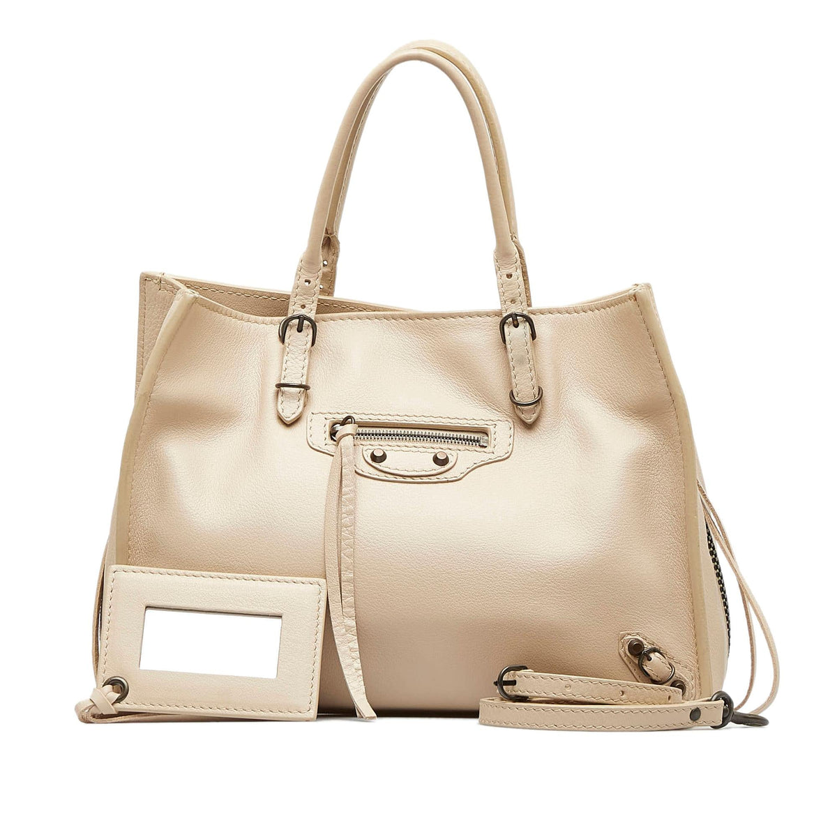 Balenciaga Mini Papier A6 Zip-Around Satchel | Authentic Pre-Owned interior view