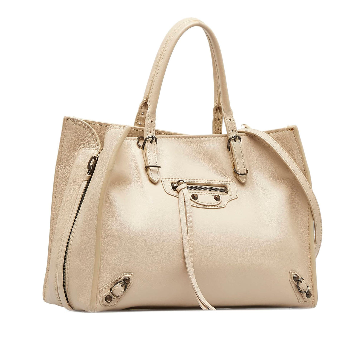 Balenciaga Mini Papier A6 Zip-Around Satchel | Authentic Pre-Owned side view