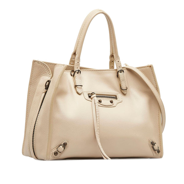 Balenciaga Mini Papier A6 Zip-Around Satchel | Authentic Pre-Owned side view