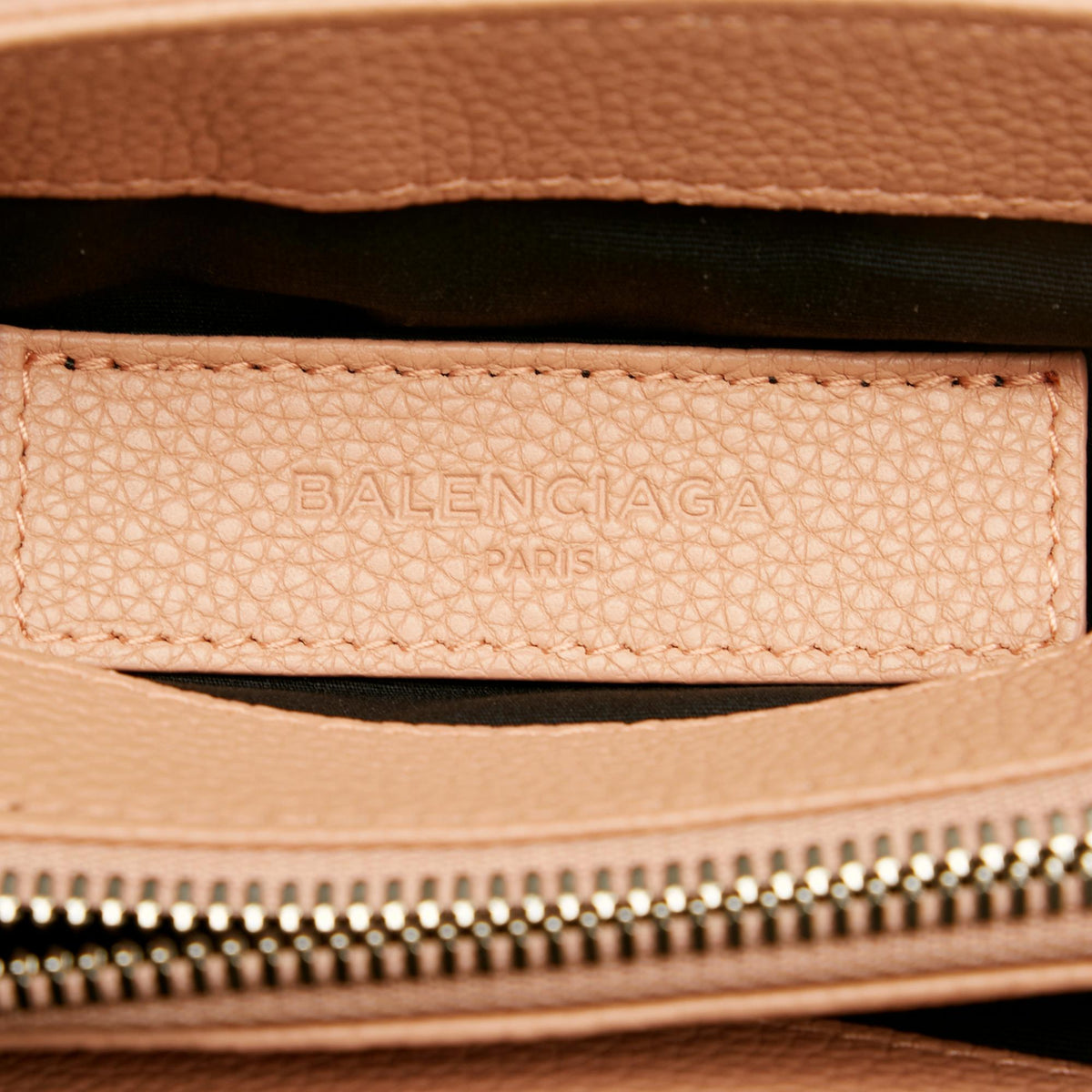 Balenciaga Mini Soft Le Dix Cartable Leather Crossbody Bag hardware detail