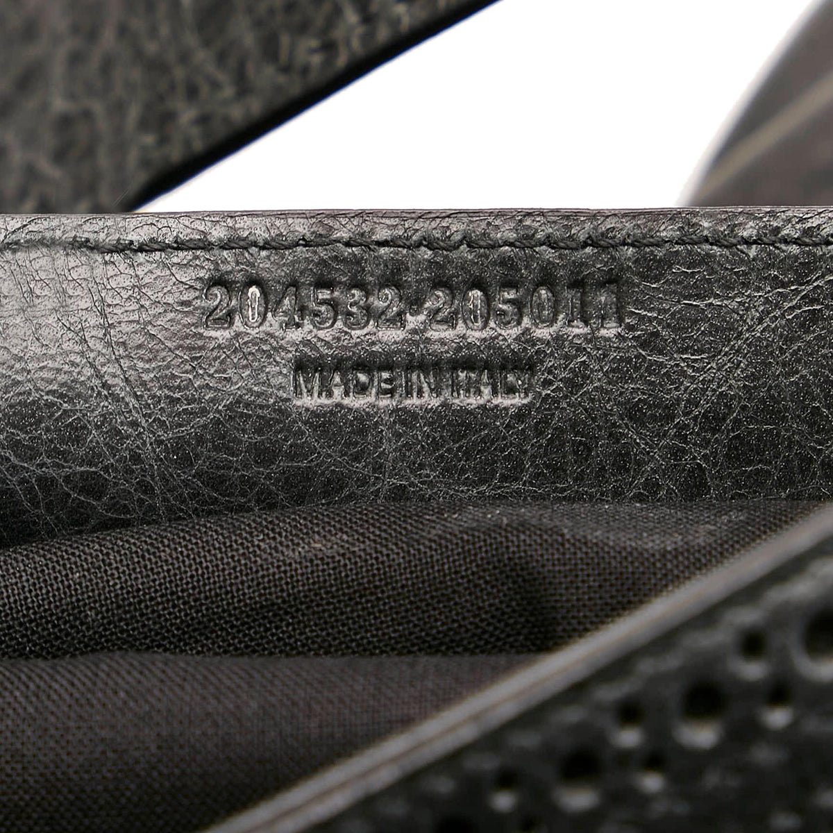 Balenciaga Motocross Agneau Giant Brogues Besace Handbag hardware detail
