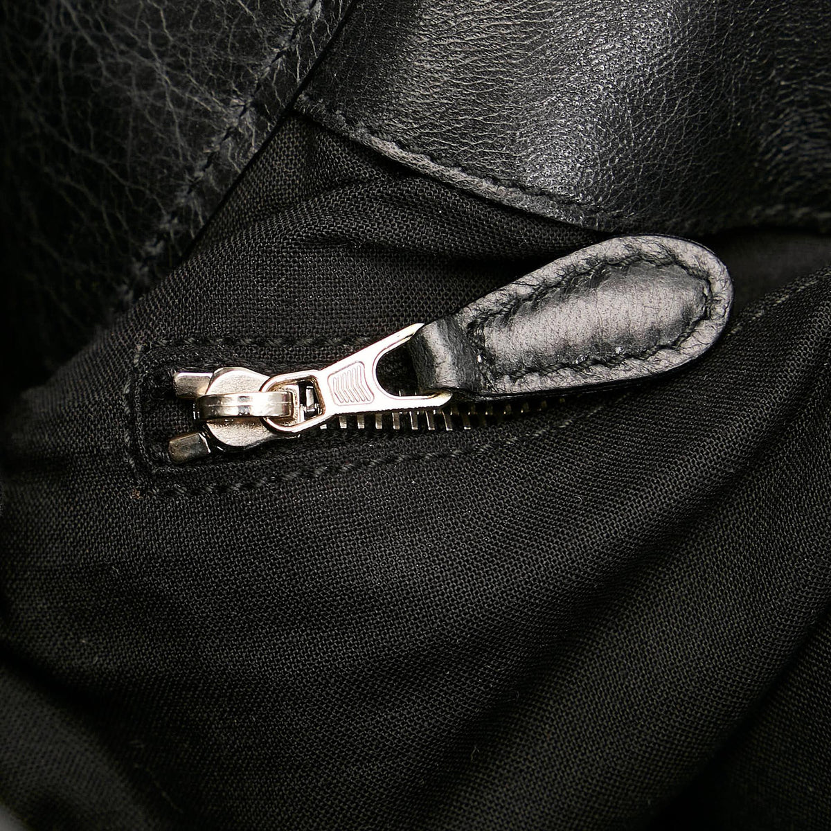 Balenciaga Motocross Agneau Giant Brogues Besace Handbag close-up view