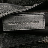 Balenciaga Motocross Agneau Giant Brogues Besace Handbag detail view