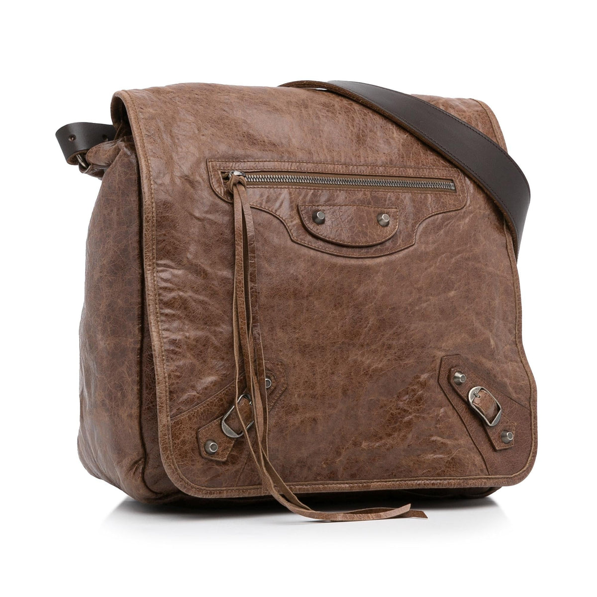 Balenciaga Motocross Besace Handbag | Authentic Pre-Owned side view