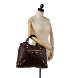 Balenciaga Motocross Brief Giant 21 Leather Tote Bag hardware detail