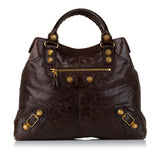Balenciaga Motocross Brief Giant 21 Leather Tote Bag
