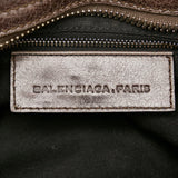 Balenciaga Motocross City Giant Brogues Leather Satchel 25652 hardware detail
