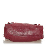 Balenciaga Motocross City Giant Brogues Leather Satchel 27961 back view