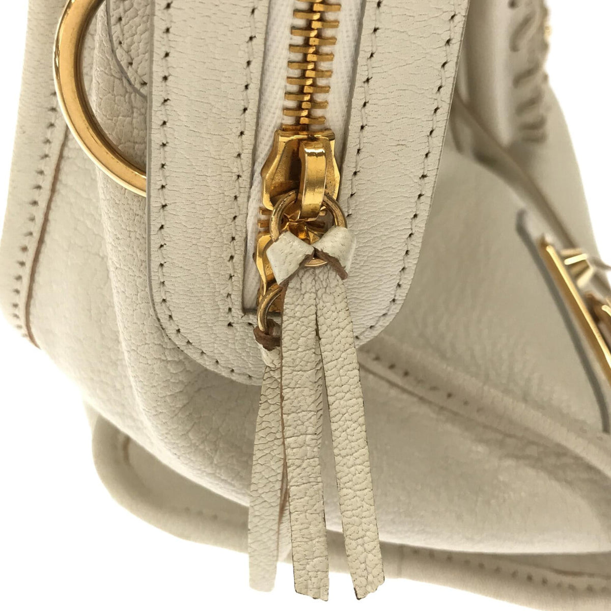 Balenciaga Motocross City Metallic Edge Handbag | Authentic Pre-Owned close-up view