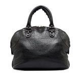 Balenciaga Motocross Classic Bowling Satchel ScNPU3 | Authentic Pre-Owned angle view