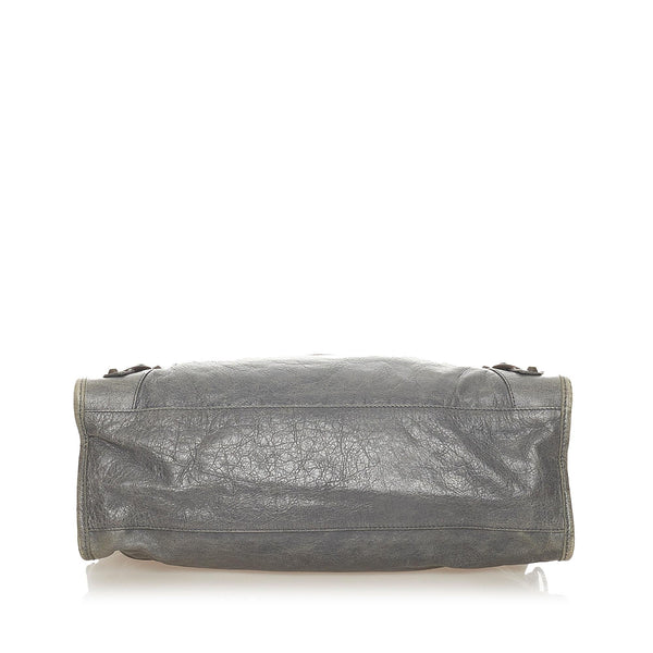 Balenciaga Motocross Classic City Lambskin Leather Satchel | Designer Leather Handbag