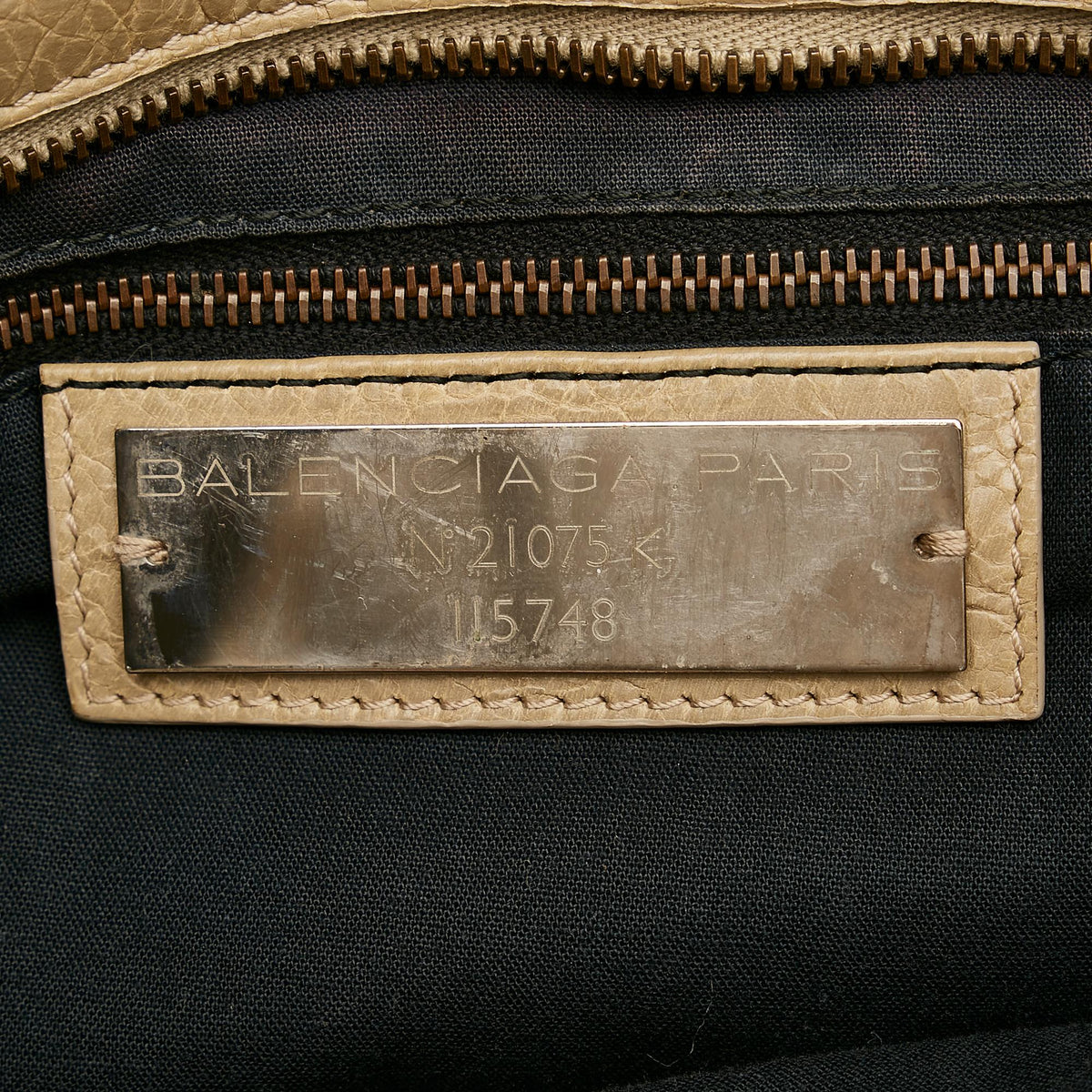 Balenciaga Motocross Classic City Lambskin Leather Satchel 28143 hardware detail