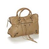 Balenciaga Motocross Classic City Lambskin Leather Satchel 28143 side view