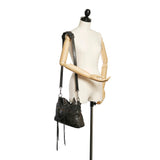 Balenciaga Motocross Classic City Lambskin Leather Satchel 28897 interior view