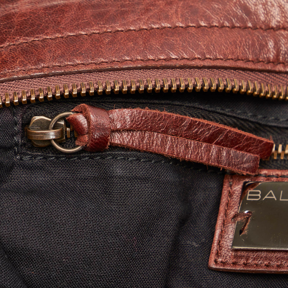 Balenciaga Motocross Classic City Lambskin Leather Satchel 29246 front view