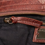 Balenciaga Motocross Classic City Lambskin Leather Satchel 29246 front view
