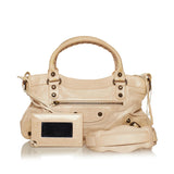 Balenciaga Motocross Classic City Lambskin Leather Satchel 29309 interior view
