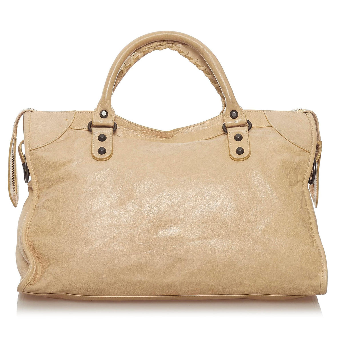 Balenciaga Motocross Classic City Leather Satchel 28235 | Authentic Pre-Owned angle view
