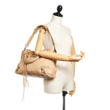 Balenciaga Motocross Classic City Leather Satchel 28235 | Authentic Pre-Owned interior view