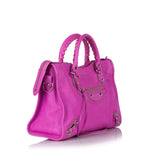 Balenciaga Motocross Classic City Leather Satchel 29032 | Authentic Pre-Owned side view