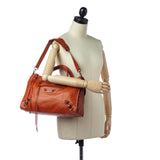 Balenciaga Motocross Classic City Leather Satchel 29289 | Authentic Pre-Owned hardware detail