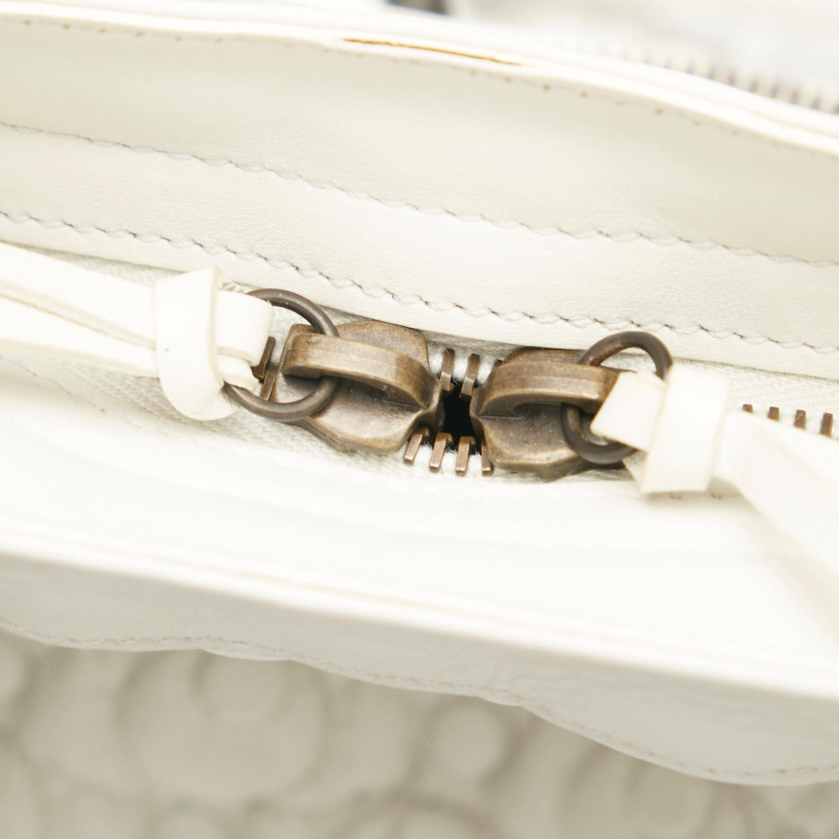 Balenciaga Motocross Classic City Matelasse Leather Handbag front view