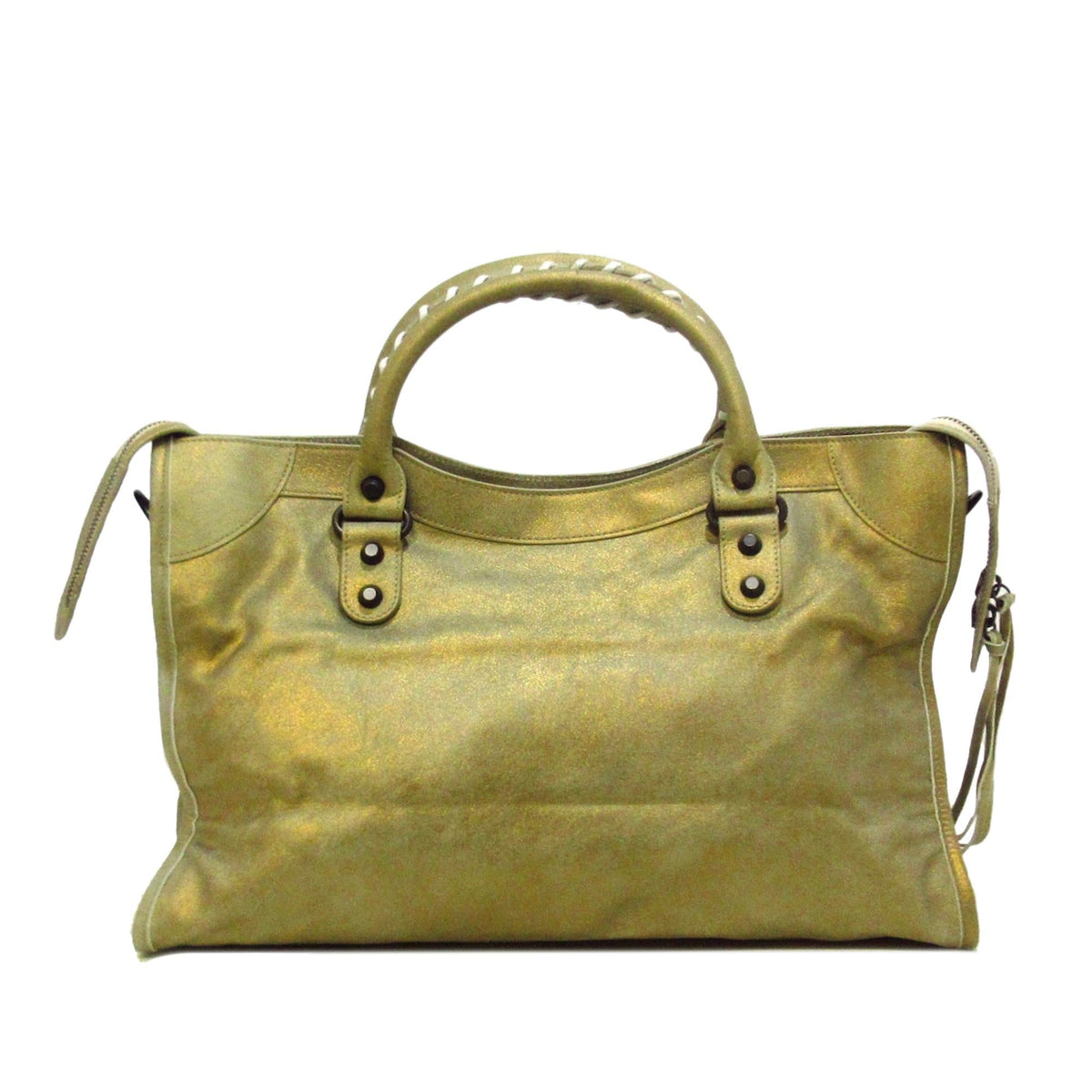 Balenciaga Motocross Classic City Handbag 36485 | Authentic Pre-Owned angle view