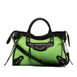 Balenciaga Motocross Classic City Handbag fPzduP | Authentic Pre-Owned
