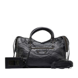 Balenciaga Motocross Classic City Handbag C5U09v | Authentic Pre-Owned interior view