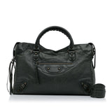 Balenciaga Motocross Classic City Handbag dJ5n0S | Authentic Pre-Owned interior view