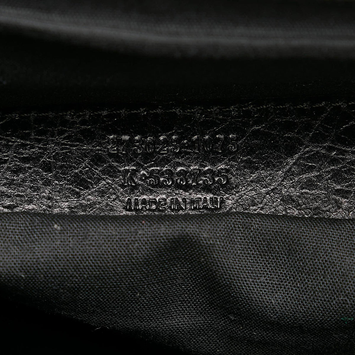 Balenciaga Motocross Classic Clip Clutch Bag 28184 | Authentic Pre-Owned close-up view