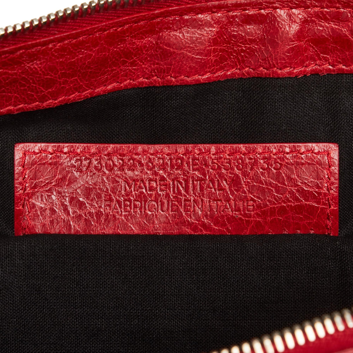Balenciaga Motocross Classic Clip Clutch Bag uk2At3 | Authentic Pre-Owned close-up view
