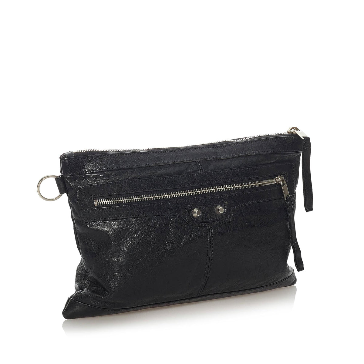 Balenciaga Motocross Classic Clip L Clutch Bag 29013 | Authentic Pre-Owned side view