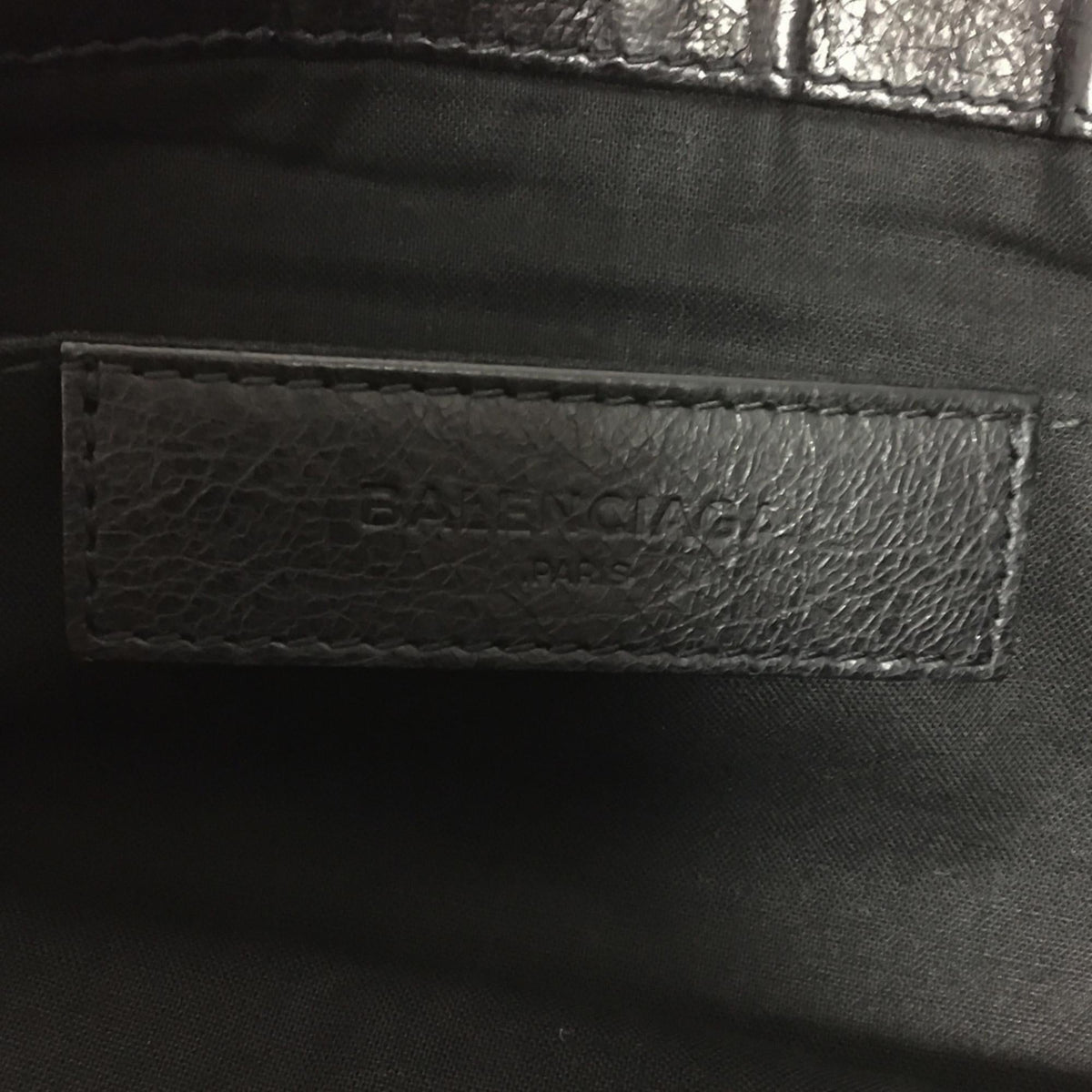 Balenciaga Motocross Classic Clip L Clutch Bag 34959 | Authentic Pre-Owned hardware detail