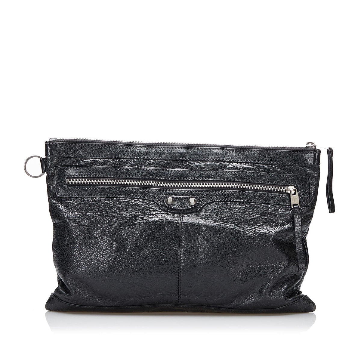 Balenciaga Motocross Classic Clip L Handbag EqvHL7 | Authentic Pre-Owned