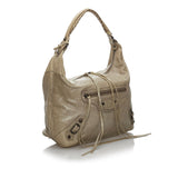Balenciaga Motocross Classic Day Leather Hobo | Authentic Pre-Owned side view