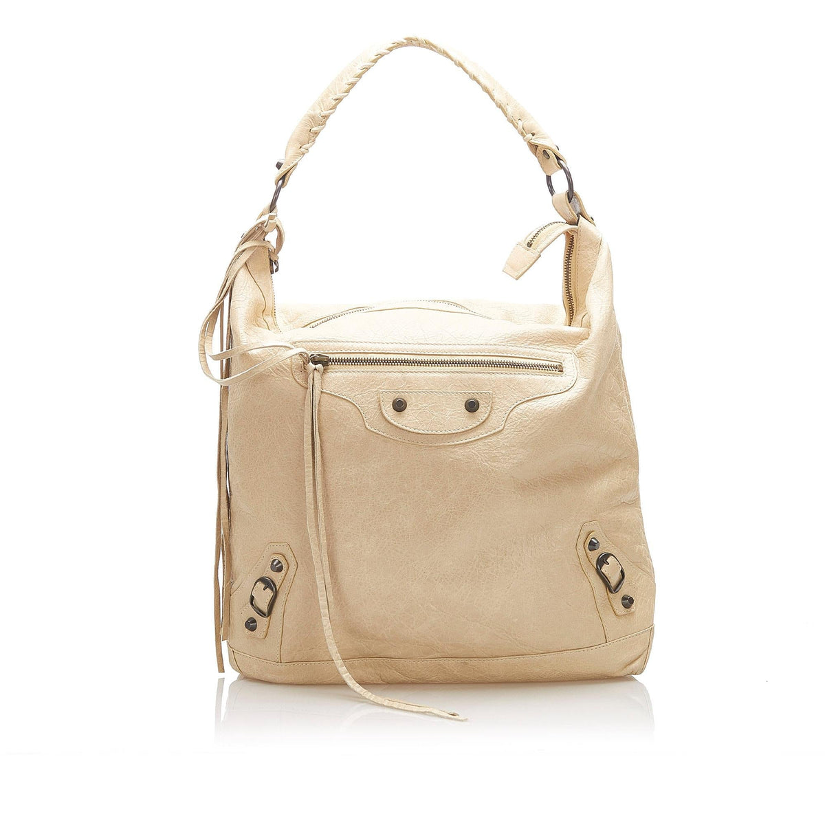 Balenciaga Motocross Classic Day Leather Shoulder Bag 22375