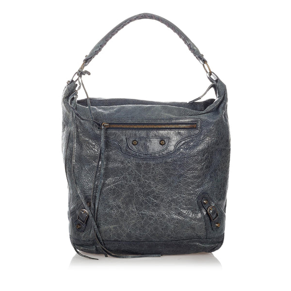 Balenciaga Motocross Classic Day Leather Shoulder Bag — Designer Shoulder Bag
