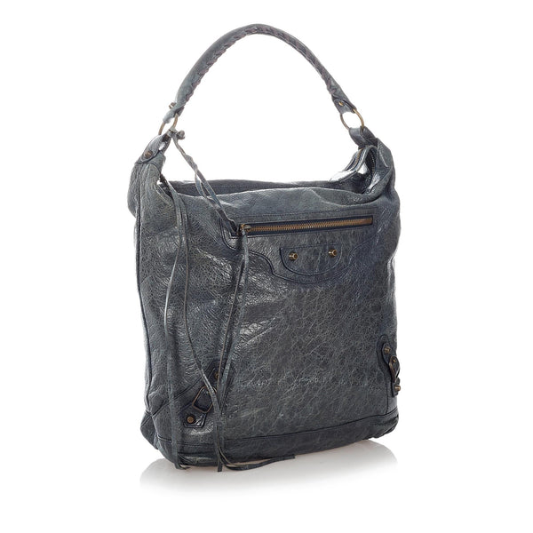 Balenciaga Motocross Classic Day Leather Shoulder Bag — Designer Shoulder Bag