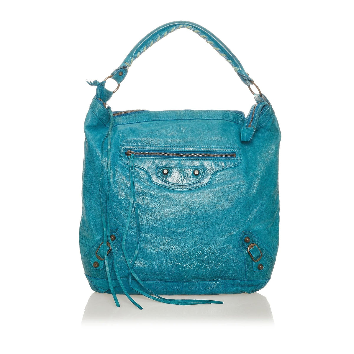 Balenciaga Motocross Classic Day Leather Shoulder Bag — Designer Shoulder Bag