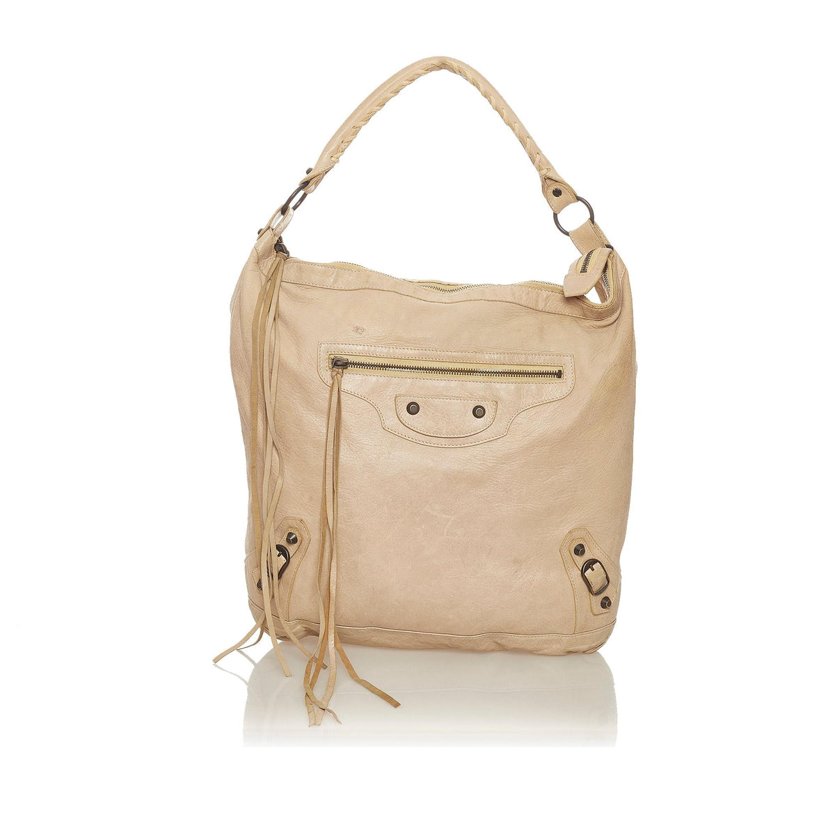 Balenciaga Motocross Classic Day Leather Shoulder Bag 27653