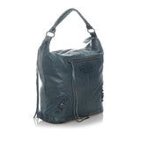 Balenciaga Motocross Classic Day Leather Shoulder Bag 29740 side view
