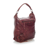 Balenciaga Motocross Classic Day Leather Shoulder Bag 30371 side view