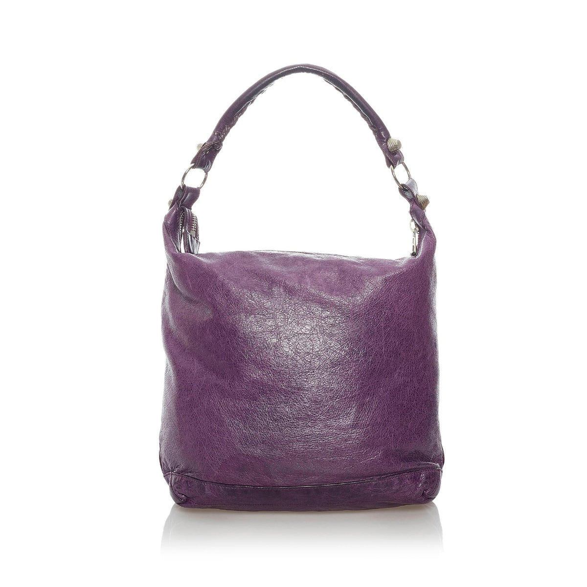 Balenciaga Motocross Classic Day Leather Shoulder Bag 30381 angle view